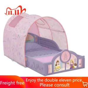Princess Sleep and Play Toddler Bed with Tent By Delta Children, Purple/Pink Kids Furniture